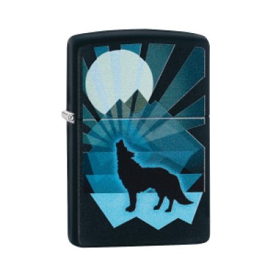 Zippo Wolf And Moon Design 29864